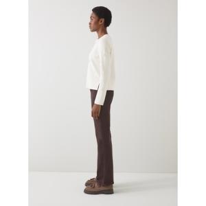 L.K. Bennett Buttercup Ivory Pearl Beaded Milano Sweater